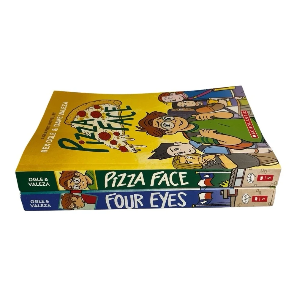 Four Eyes  & Pizza Face A Graphic Novel paperback Fiction Rex Ogle Book Set